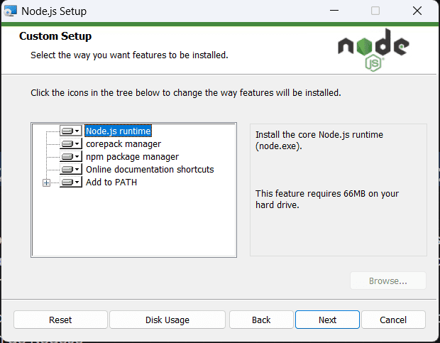 modulos que se instalan junto a node.js